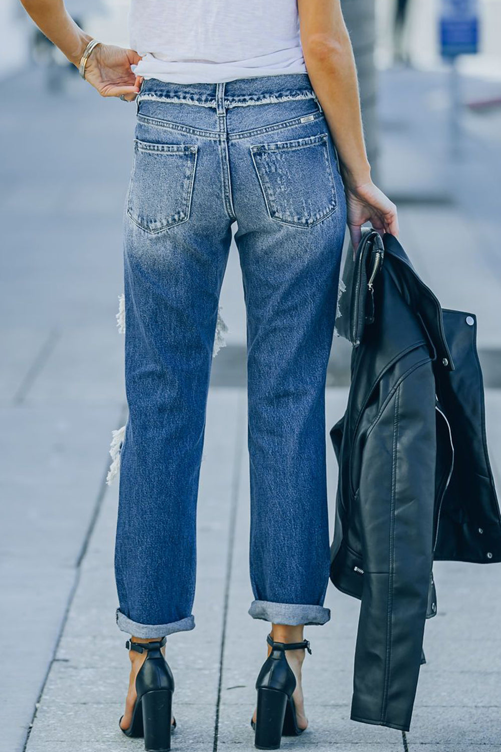 straight leg boyfriend jeans