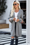 Striped Balloon Sleeve Cardigan
