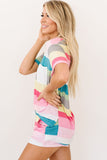 Aurora Striped Print Summer Lounge Set