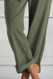 Loose Drawstring Waist Knit Pants with Pockets