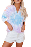 Colorblock The Sun Cotton Blend Tie Dye Hoodie