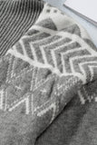 Geometry Knit Quarter Zip Sweater