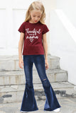 Little Girls' Distressed Bell Bottom Jeans