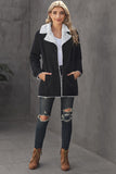 Lapel Collar Button Fleece Jacket