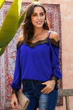 Lace Cold Shoulder Blouse