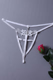 Timeless Elegance Peek-A-Boo Rhinestone G-string