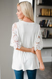 Lace Sleeves Tunic Top