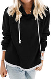 Plain Hoodie with Lace Trims