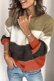 Pullover Colorblock Winter Sweater