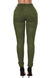 Trendy Slit Knee Denim Pants