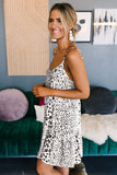 Tiered Leopard Babydoll Dress