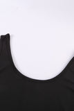 Sleeveless Buttons Ribbed Knit Bodycon Midi Dress