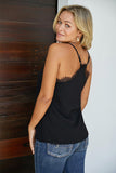 Eyelash Lace Trim Cami Tank