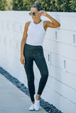 Patchwork Tummy Control High Waist Leggings