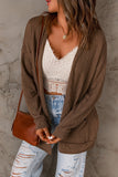 Drop Shoulder Textured Cardigan