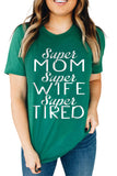 Women's Mother's Day Casual Short Sleeve T-Shirt Graphic Letter Print Top Mom Tee Blouse
