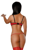 Timeless Elegance Peek-A-Boo Rhinestone G-string