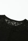 Lace Back Buttoned Henley Top