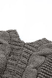Chunky Knit Solid Cardigan with Pocket