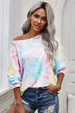Rainbow Tie Dye Pullover Long Sleeve Top