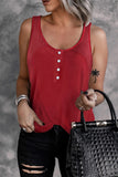 Button Loose Tank Top