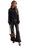Sequin Wide Leg Pants