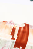 Multicolor Brushstroke Printed Smocking Blouse