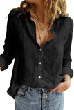Textured Solid Color Basic Shirt