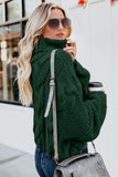 Cuddle Weather Cable Knit Handmade Turtleneck Sweater