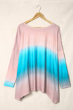 Plus Size Painted Poncho Top