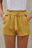 Casual Paper Waist Shorts