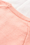 V Stripe Pattern Colorblock Sweater