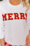 MERRY Graphic Pullover Sweatshirt