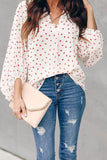 Love You Boo Balloon Sleeve Blouse