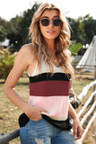 Color Block Knitted Sweater Vest