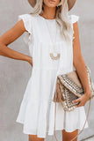 Pocket Tiered Ruffled Mini Dress