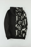 Camo Colorblock Men's Hoodie with Kangaroo Pocket