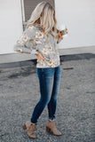 Floral Hoodie with Kangaroo Pocket