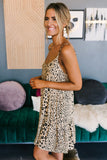 Tiered Leopard Babydoll Dress