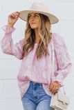 Floral Textured Square Neck Ruffled Babydoll Top