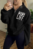 Mama Life Zipper Sweatshirt