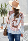 Multicolor Ombre Tie Dye Loose Leisure Sweatshirt