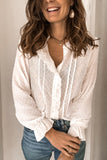 Polka Dot Ruffled Buttoned Shirt