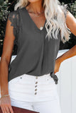 Sleeveless Crochet Lace Blouse