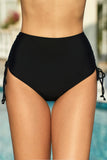 Drawstring Ruched Sides High Waist Swim Panty