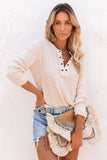 Cotton Knit Grommet Top