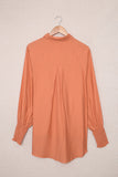 Billowy Sleeves Pocketed Shirt