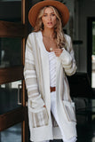 Pocketed Cotton Blend Cardigan