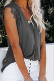 Sleeveless Crochet Lace Blouse