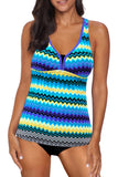 Tie-dye Racerback Tankini Swimsuit
